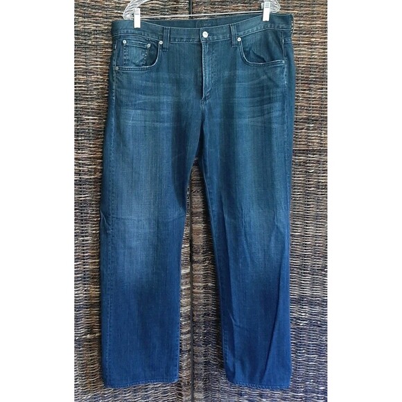 Citizens of Humanity Perfect Jeans 38 Jerome Dahan Straight Leg Relaxed Dark - Picture 1 of 9
